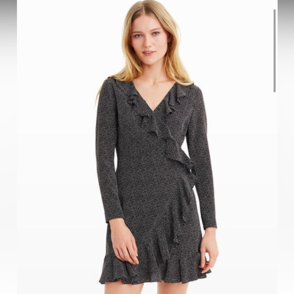 Last Chance‼️Vontella Ruffle Wrap Tie Dress